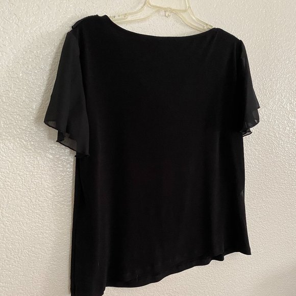 I.N. STUDIO Asymmetrical Draped Neckline Top - Picture 6 of 8